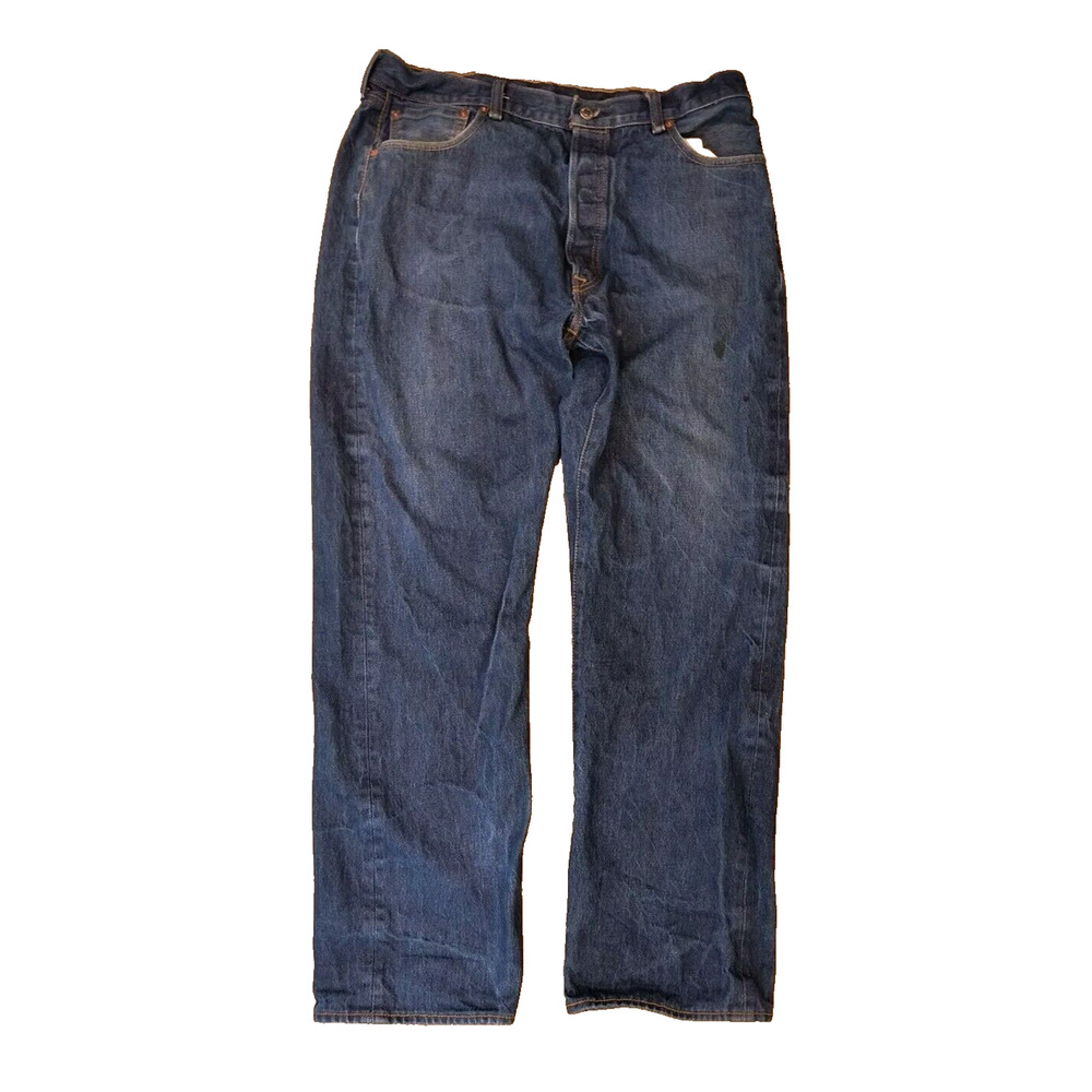 Levis 501 Jeans Mens 38x34(38x31 See Pics) Straight Leg Fit Button Fly Modern